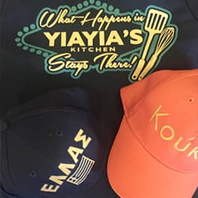 Hellinis Imports Co. Hats, Aprons & Specialty Items